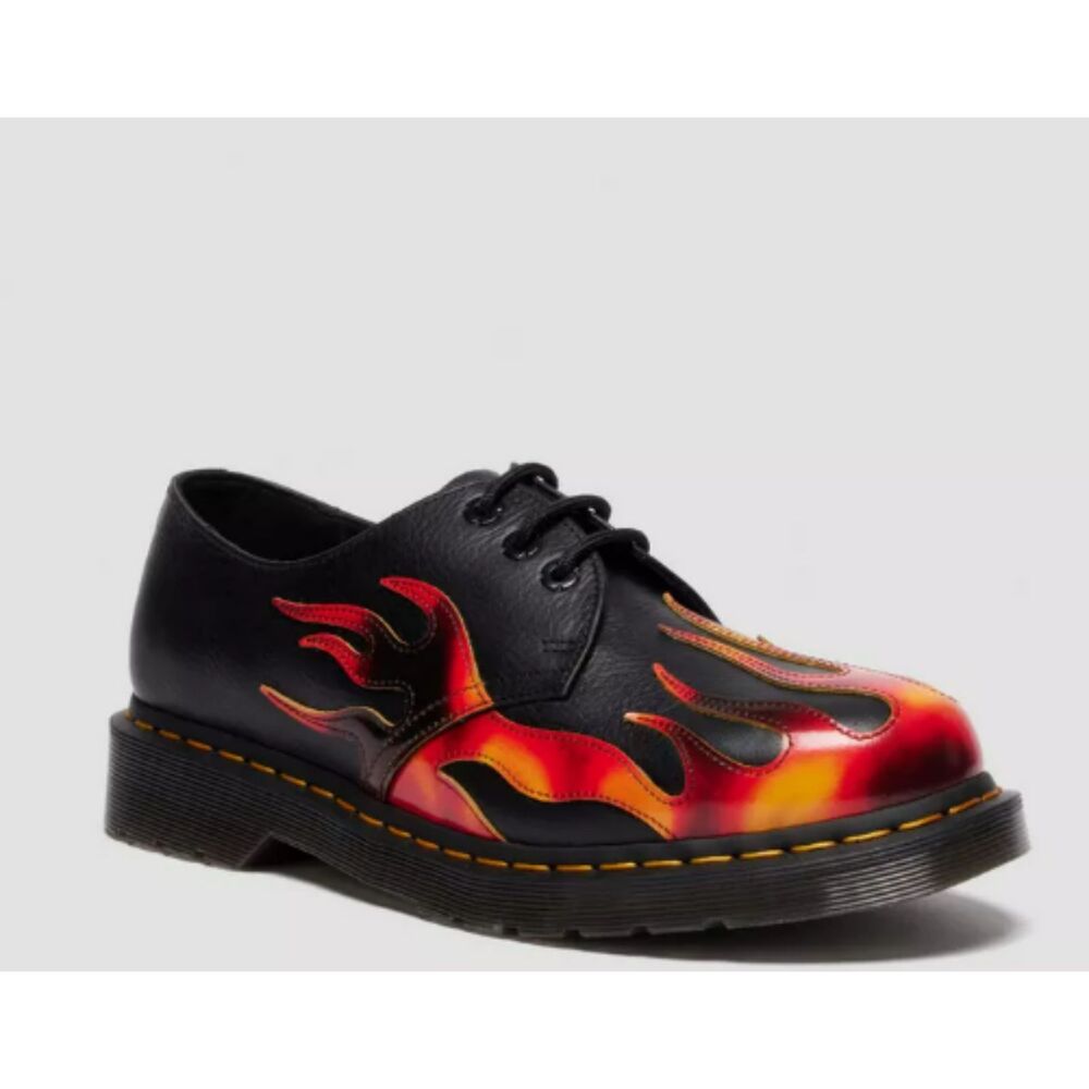 Dr Martens 1461 Flame Black 41604001 EU 38 Uk 5 Mens 6 Womens 7-7.5